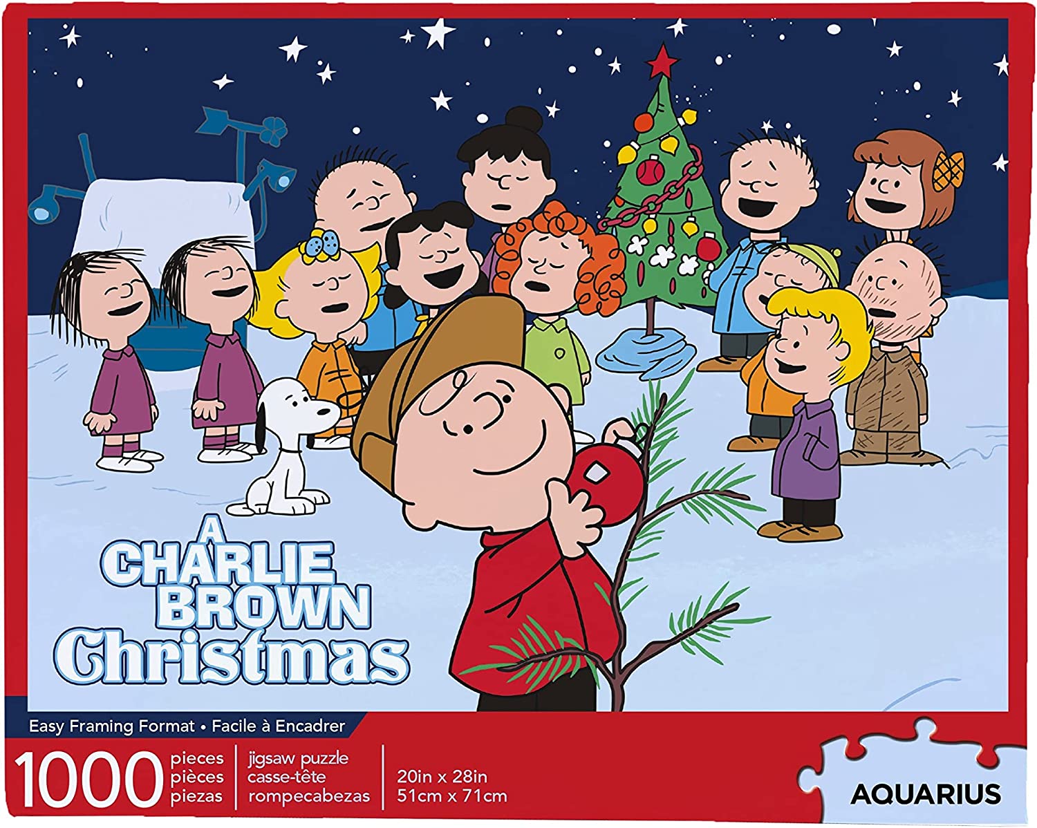 Charlie Brown Puzzle Collage Christmas 1000 Piece